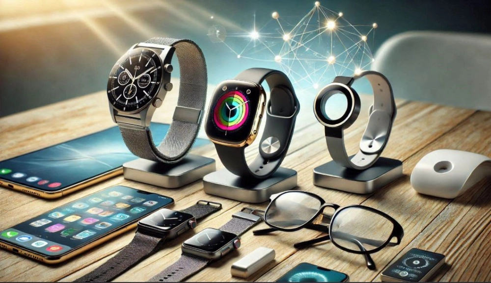 Hệ sinh thái IoT với smartphone, smartwatch và tai nghe không dây.